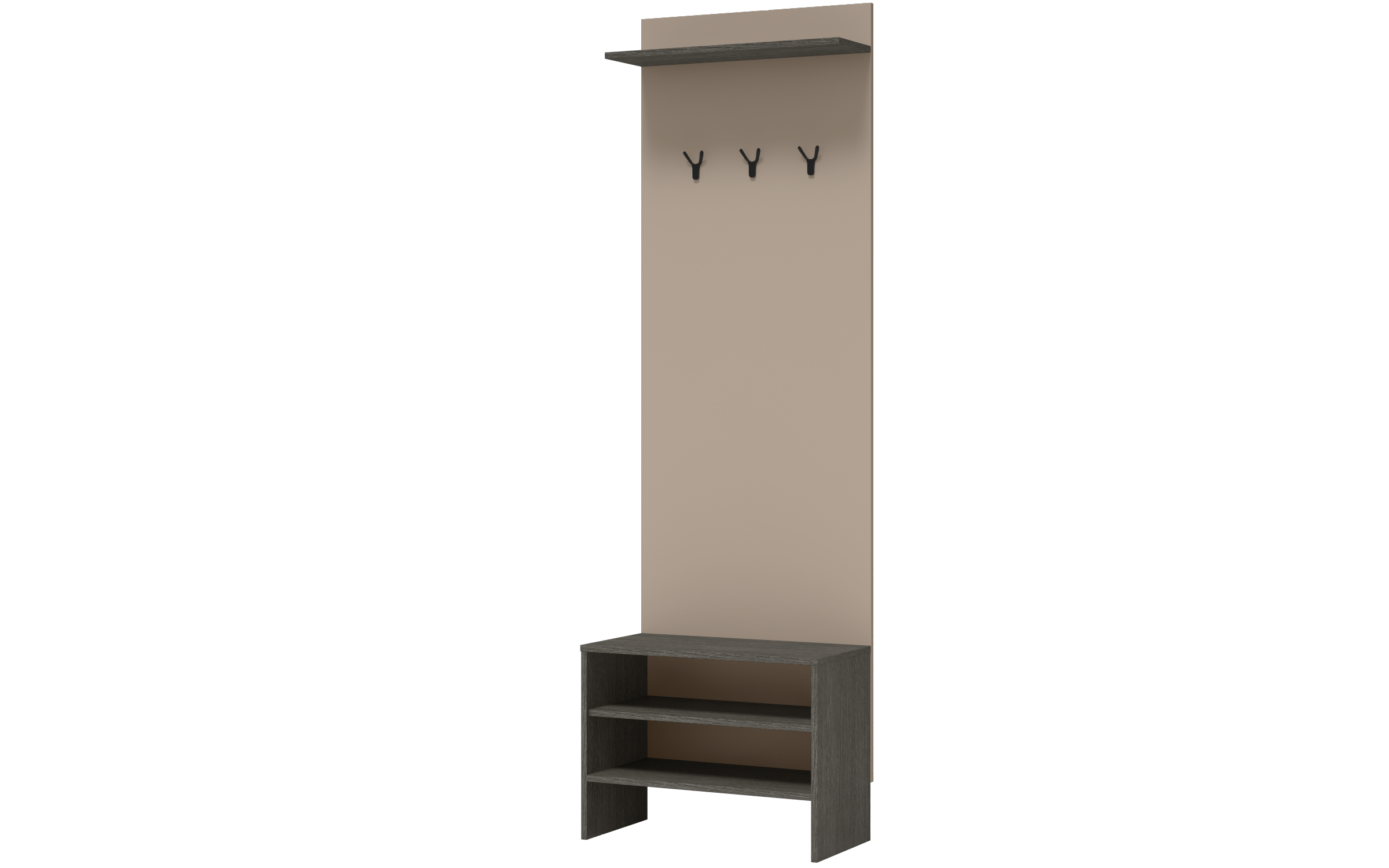 Hall Tree Vins, cashmere + Anthracite oak  1